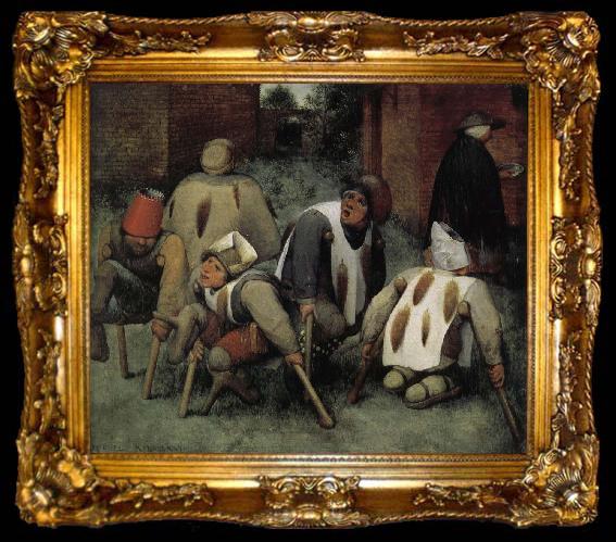 framed  Pieter Bruegel Beggars who, ta009-2